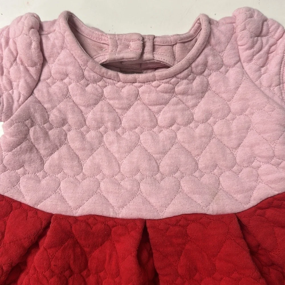 Janie and Jack Quilted Heart Valentine Day Dress 12-18